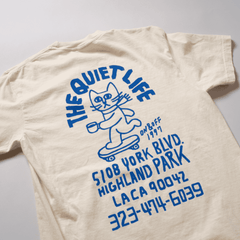 Skating Cat T - Cream