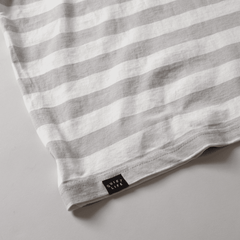 Stripe Boxy T - Grey / White