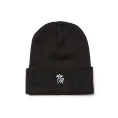 Shhh Embroidered Beanie - Black