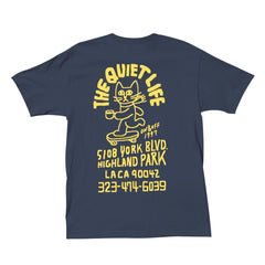 Skating Cat T - Navy