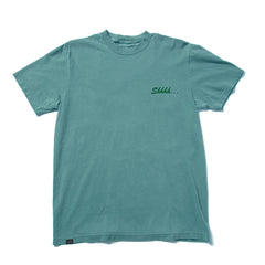 Shhh... Embroidered T - Emerald
