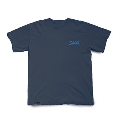Shhh... Embroidered T - Midnight