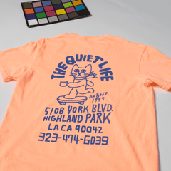 Skating Cat T - Cantaloupe