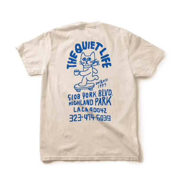 Skating Cat T - Cream