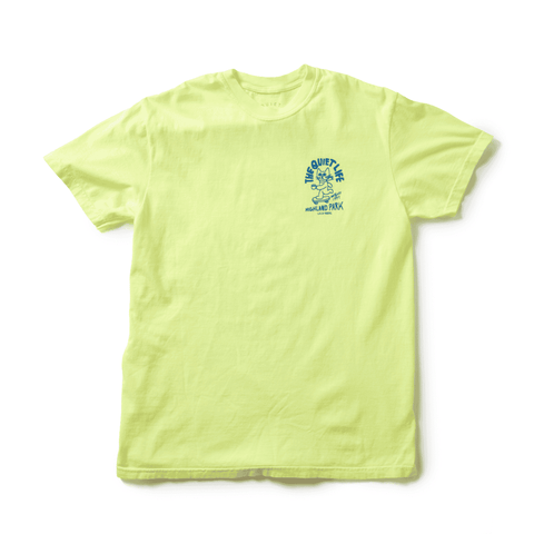 Skating Cat T - Neon Lemon