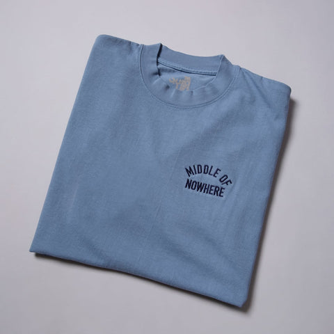 Middle of Nowhere Embroidered T - Made in USA - LARGE ONLY