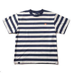 Stripe Boxy T - Blue / White - MEDIUM ONLY