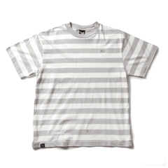 Stripe Boxy T - Grey / White