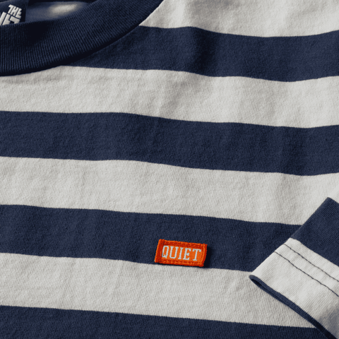 Stripe Boxy T - Blue / White - MEDIUM ONLY