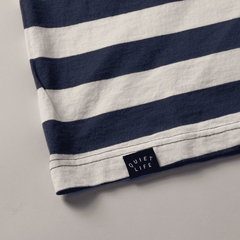 Stripe Boxy T - Blue / White - MEDIUM ONLY