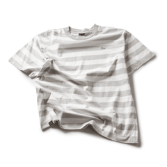 Stripe Boxy T - Grey / White