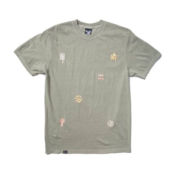 Higton Embroidered Pigment-Dyed T