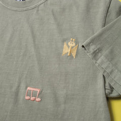 Higton Embroidered Pigment-Dyed T