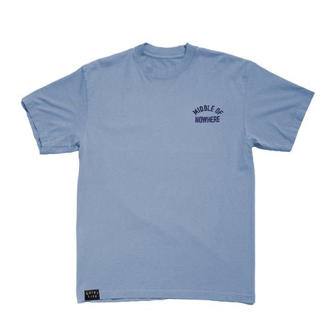 Middle of Nowhere Embroidered T - Made in USA - LARGE ONLY