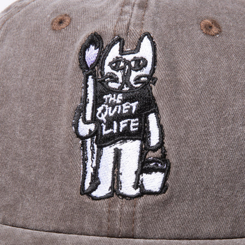 STUDIO CAT 6-PANEL HAT - VINTAGE BROWN