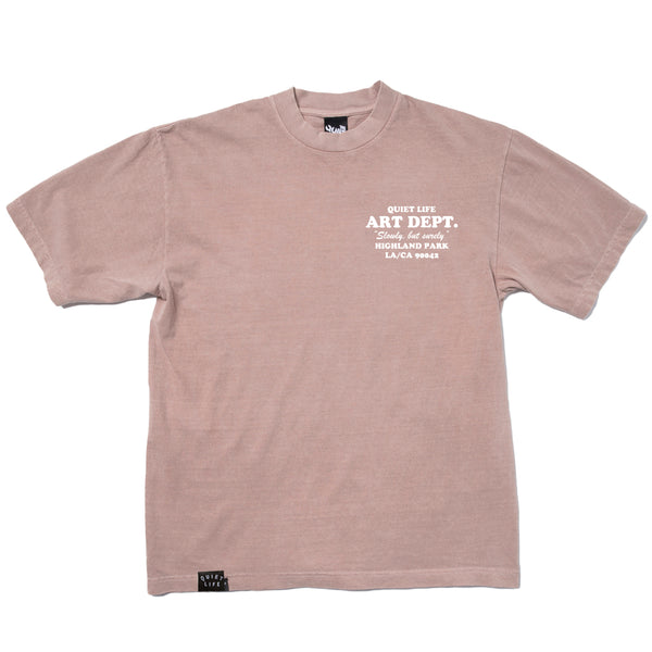 Art Dept. Embroidered T - Rose Quartz - Made in USA
