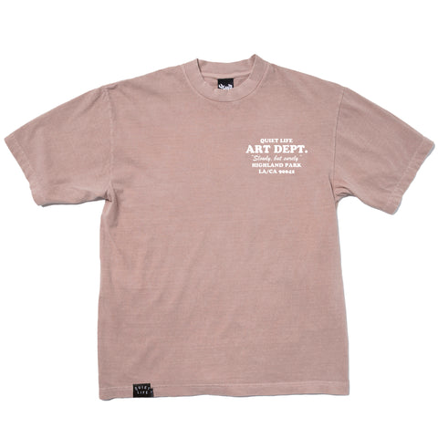 Art Dept. Embroidered T - Rose Quartz - Made in USA