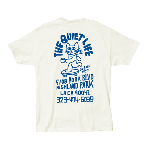 Skating Cat T - Cream