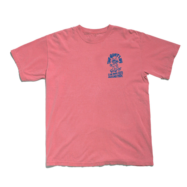 Skating Cat T - Coral