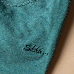 Shhh... Embroidered T - Emerald