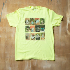 Frog Friends T - Neon Lemon
