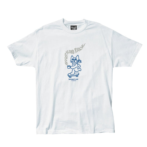 Coffee Steam Cat Highland Park Pigment Dye T White